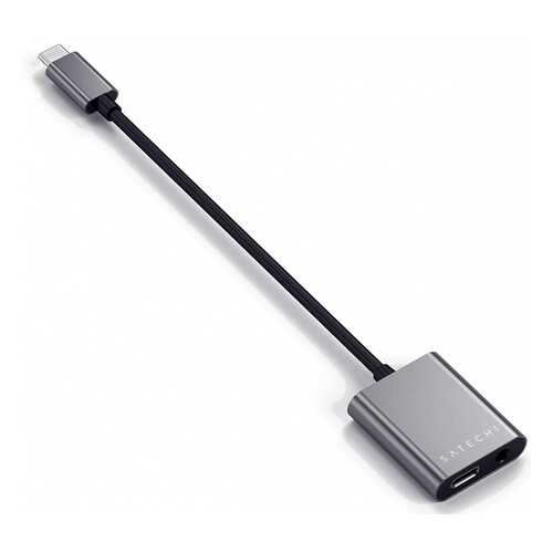 Переходник Satechi (ST-TCACAM) USB-C to USB-C/Mini-Jack (Space Grey) в Евросеть