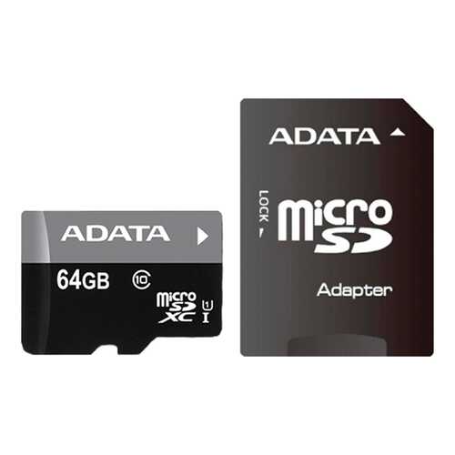 Карта памяти ADATA Micro SDXC Premier AUSDX64GUICL10-RA1 64GB в Евросеть