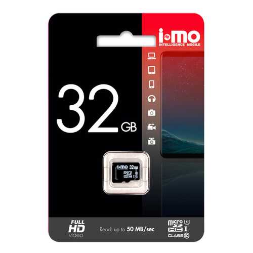 Карта памяти IMO Micro SD IM32GBSD-00 32GB в Евросеть