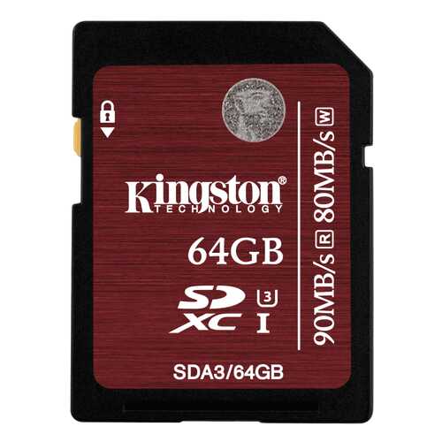 Карта памяти Kingston Micro SDHC SDA3 64GB в Евросеть