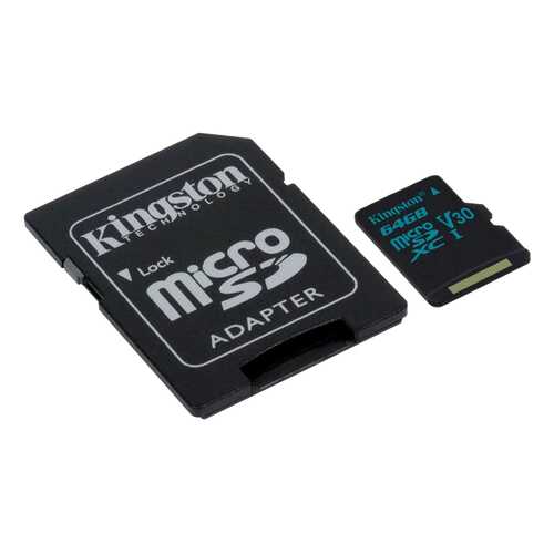 Карта памяти Kingston SDXC Canvas Go SDCG2 64GB в Евросеть