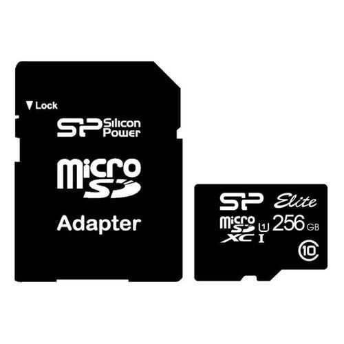 Карта памяти Silicon Power microSDXC 256Gb Class10 (SP256GBSTXBU1V10) Elite в Евросеть