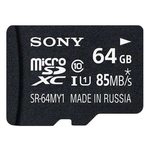 Карта памяти Sony Micro SDHC UHS-I SR-64MY1A/T 64GB в Евросеть