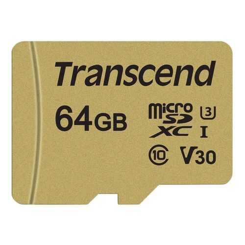 Карта памяти Transcend Micro SD TS64GUSD500S 64GB в Евросеть