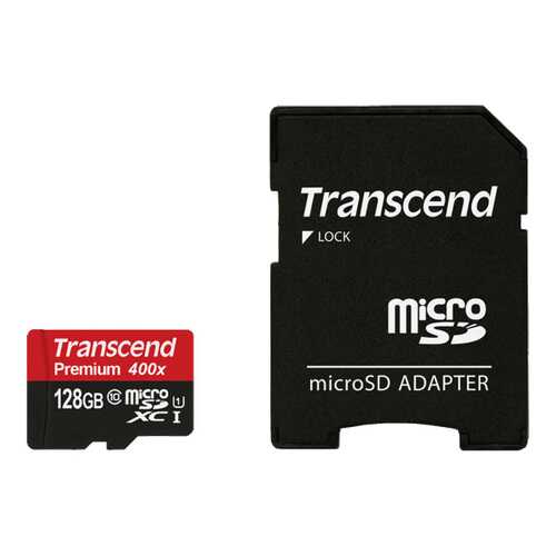 Карта памяти Transcend Micro SDXC TS128GUSDU1 128GB в Евросеть