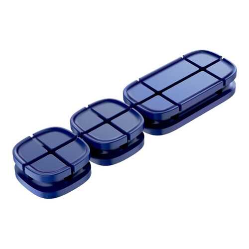 Держатель Baseus Cross Peas Cable Clip Blue в Евросеть