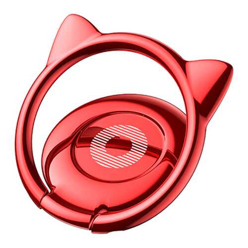 Кольцо-держатель Baseus Cat Ear Ring Bracket Red в Евросеть