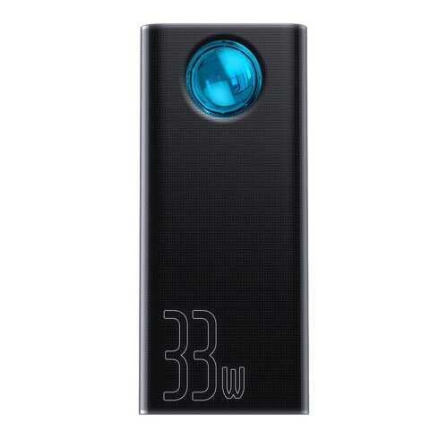 Внешний аккумулятор Baseus Amblight Quick Charger PD3.0+QC3.0 30000mAh Black (PPLG-01) в Евросеть