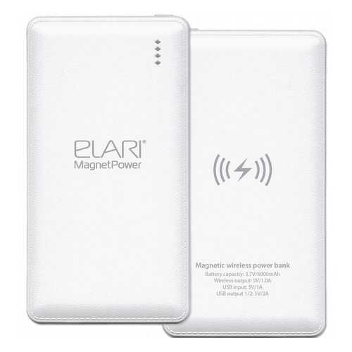 Внешний аккумулятор ELARI MagnetPower 6000 мА/ч White в Евросеть