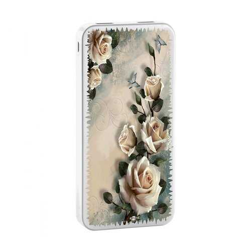 Внешний аккумулятор КRUЧЕ Power Bank 20000 mAh Print White roses в Евросеть