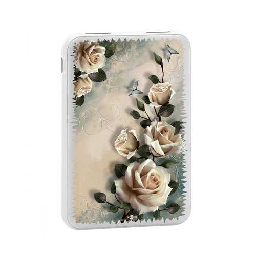 Внешний аккумулятор КRUЧЕ Power Bank 5000 mAh Print White roses в Евросеть