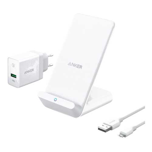 Беспроводное зарядное устройство Anker PowerWave 7,5W Stand White в Евросеть