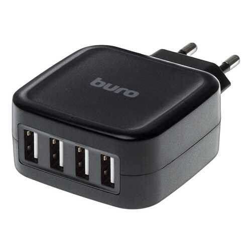 Сетевое зарядное устройство Buro TJ-286B 4 USB 5A Black в Евросеть