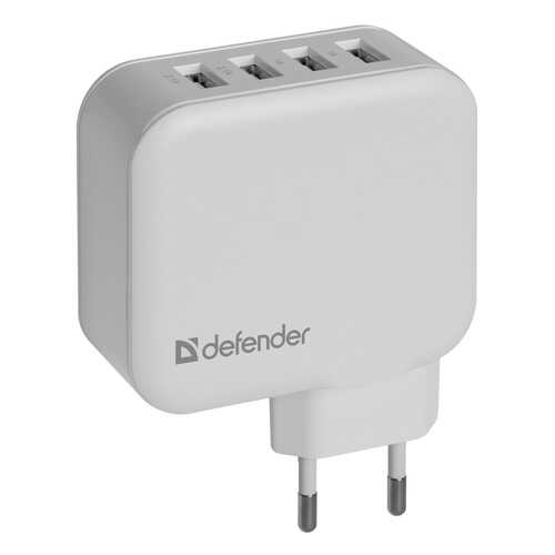 Сетевое зарядное устройство Defender UPA-60 4 USB 6,2A White в Евросеть