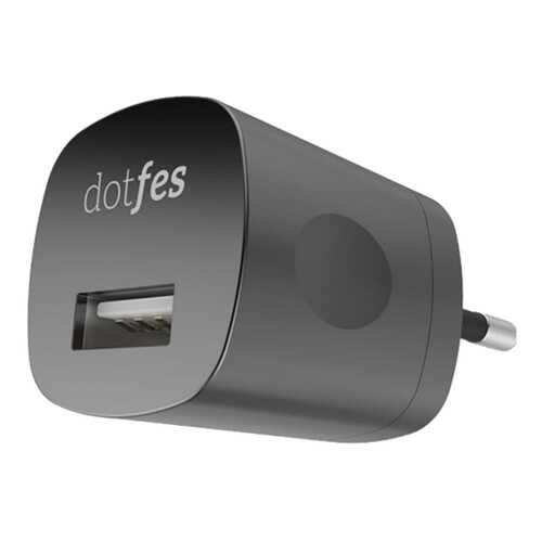 Сетевое зарядное устройство Dotfes C04 1 USB 1A Black в Евросеть