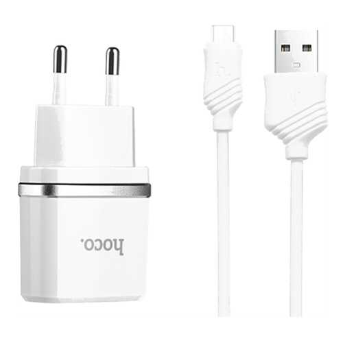 Сетевое зарядное устройство Hoco C22Am 1 USB 2,4A White в Евросеть