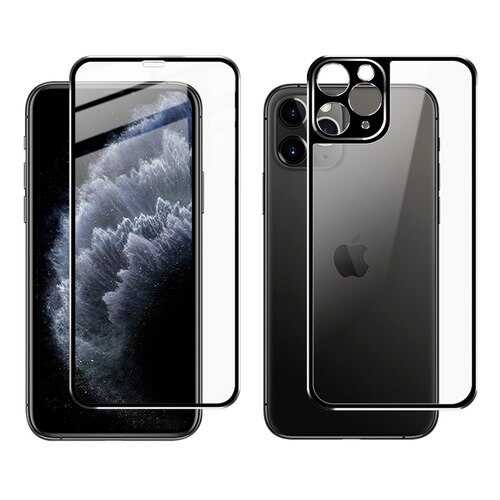 Комплект стекол 3D для iPhone 11 Pro Max, SPIP11PMFB-10-SPGR в Евросеть