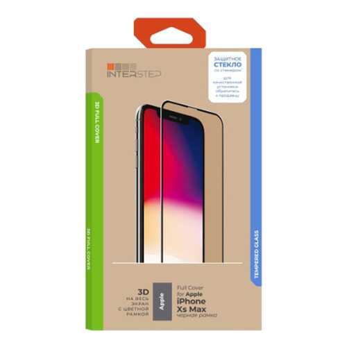 Защитное стекло InterStep для Apple iPhone XS Max (IS-TG-IPHOXSM3B-UA3B202) в Евросеть