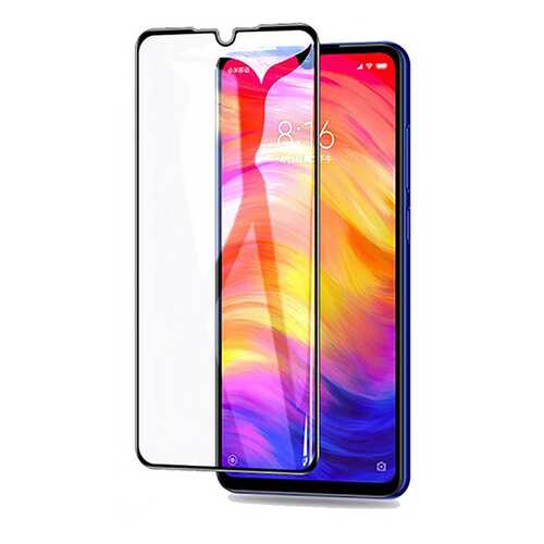 Защитное стекло на весь экран полноклеевое для Xiaomi Redmi Note 8 Pro черное в Евросеть