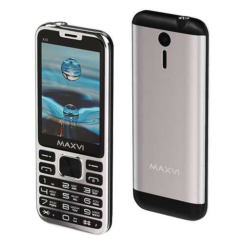 Мобильный телефон Maxvi X10 Metallic Silver в Евросеть