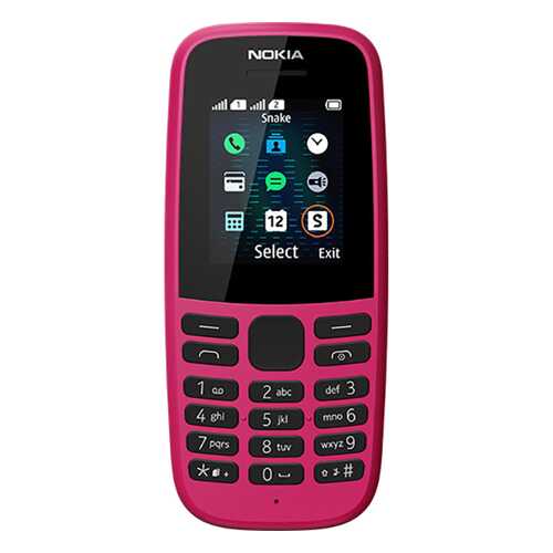 Мобильный телефон Nokia 105 (TA-1174 P) Pink в Евросеть