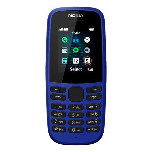 Мобильный телефон Nokia 105SS (ТА-1203) Blue в Евросеть