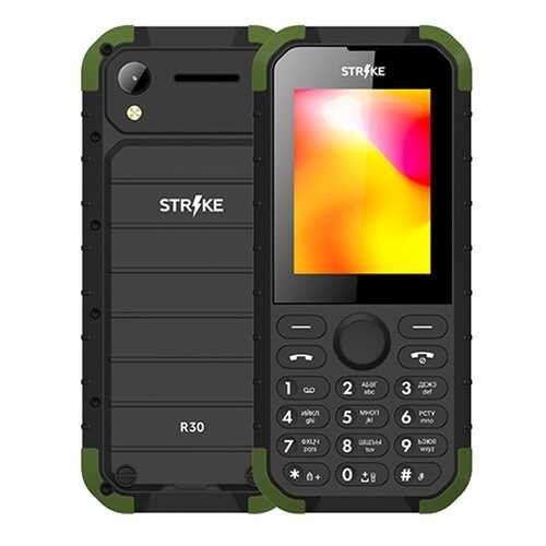 Мобильный телефон STRIKE R30 Black/Green в Евросеть