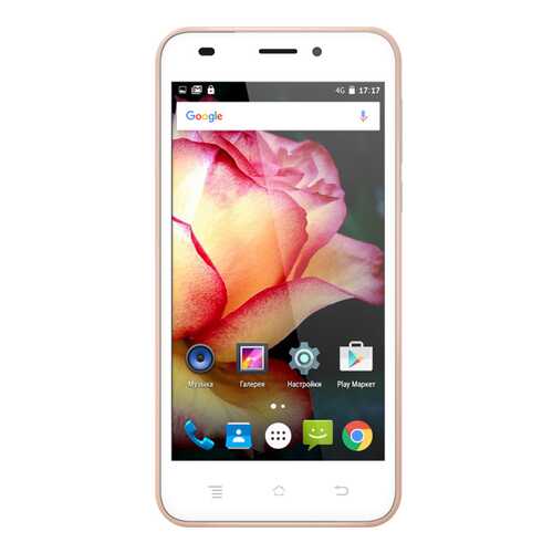 Смартфон teXet TM-5017 8Gb Pink Gold в Евросеть