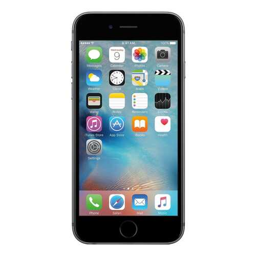 Смартфон Apple iPhone 6s 16Gb Space Gray (FKQJ2RU/A) восстановленный в Евросеть